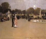 John Singer Sargent The Luxembourg Gardens at Twilight France oil painting artist